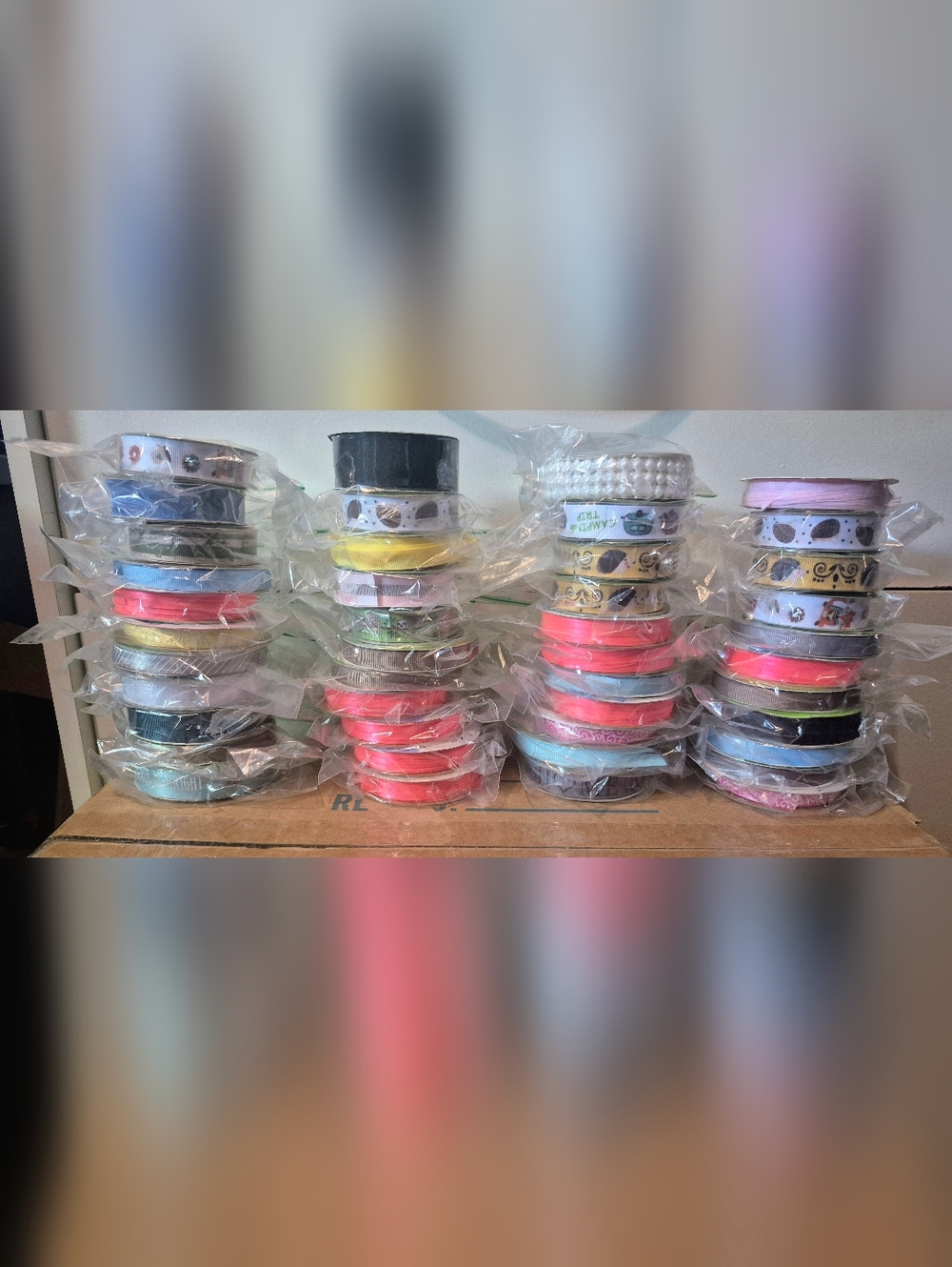Huge 44-Piece Ribbon Spool Bundle - Crafting, Hair Bows & DIY Variety 🍬